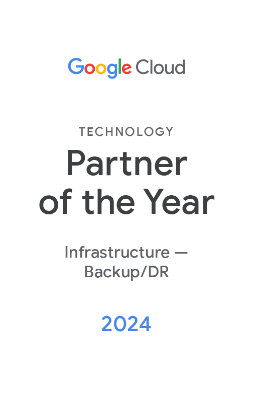 HYCU® Wins Google Cloud Technology Partner of the Year Award for Backup and Disaster Recovery