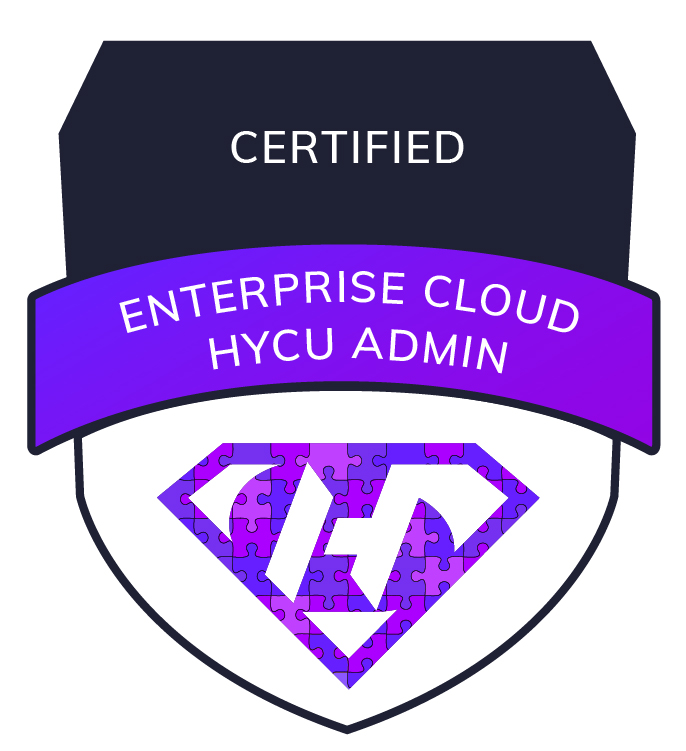 Enterprise Cloud HYCU Admin Certified