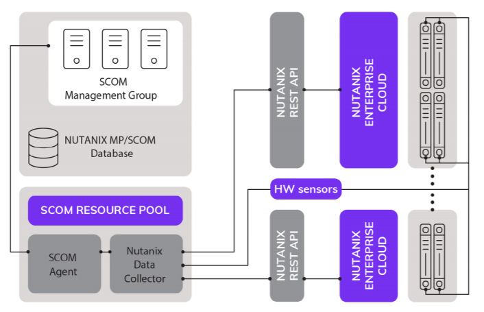 Graph of the HYCU SCOM Management pack for Nutanix.