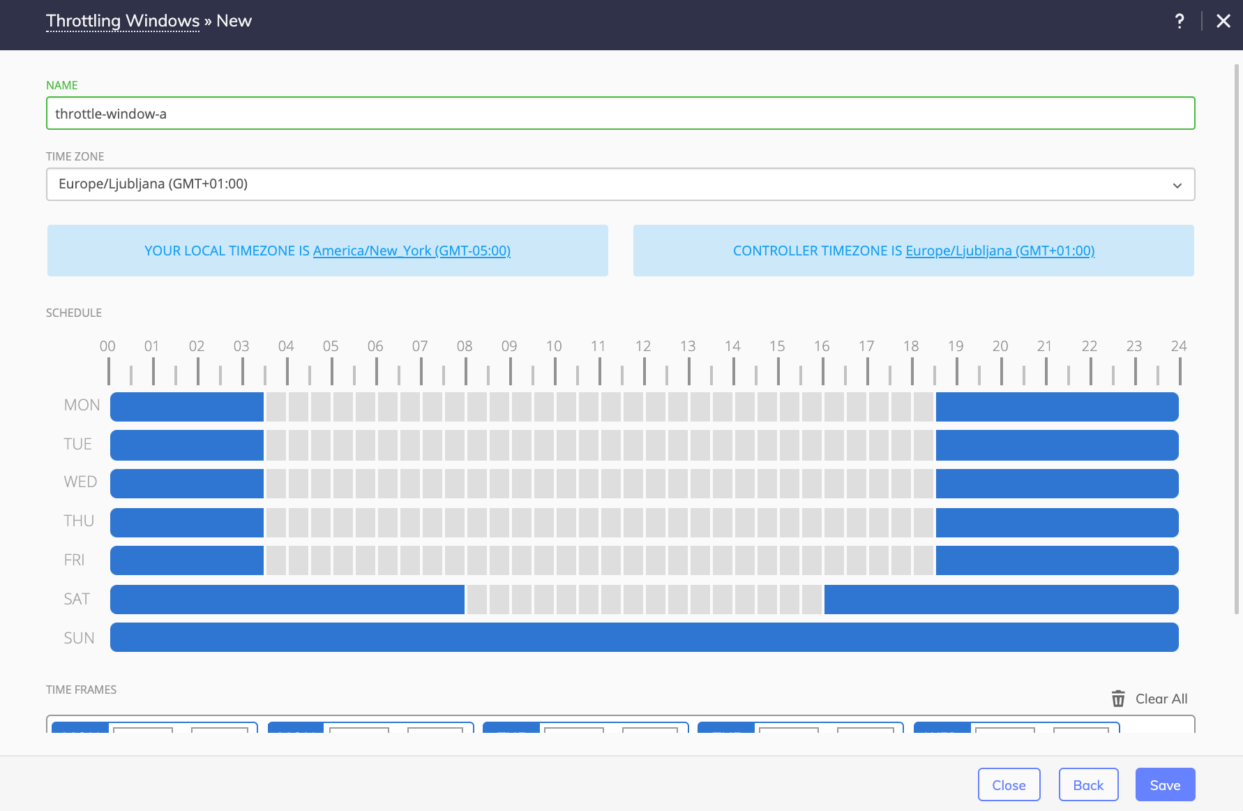 Specfying the option to enable backup throttling in 4.2