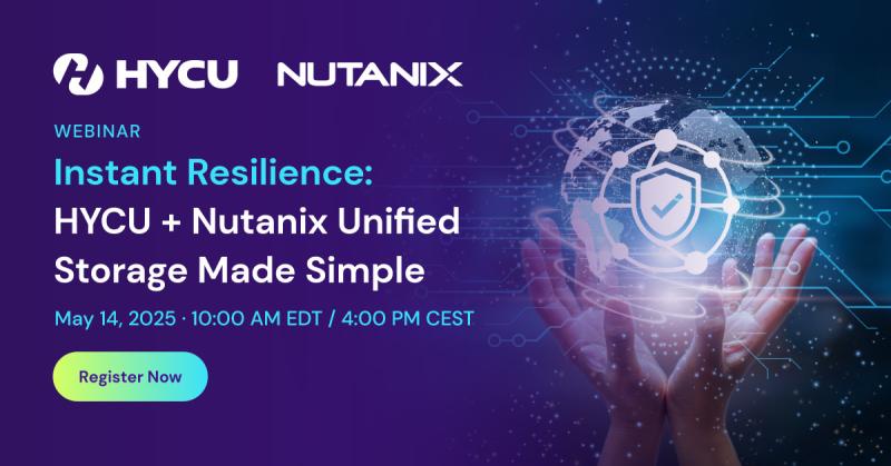 Instant Resilience Nutanix Webinar og