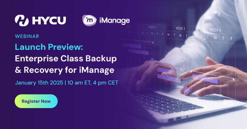 Launch preview backup recovery imanage og