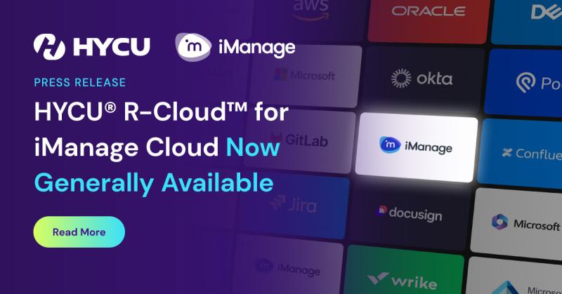 R-Cloud for iManage Cloud General Available pr og