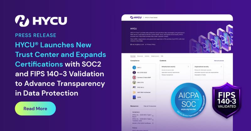 New Certifications Highlight Security Credentials in New Trust Center