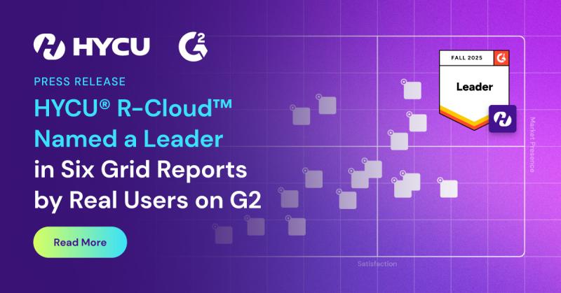 HYCU R-Cloud was featured in 123 Reports, earned 53 Badges, and achieved Leadership Status in six Fall Reports from G2, the world’s largest and most trusted software marketplace.