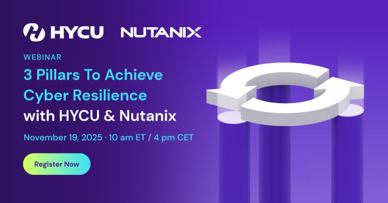 Achieve Cyber Resilience with HYCU & Nutanix