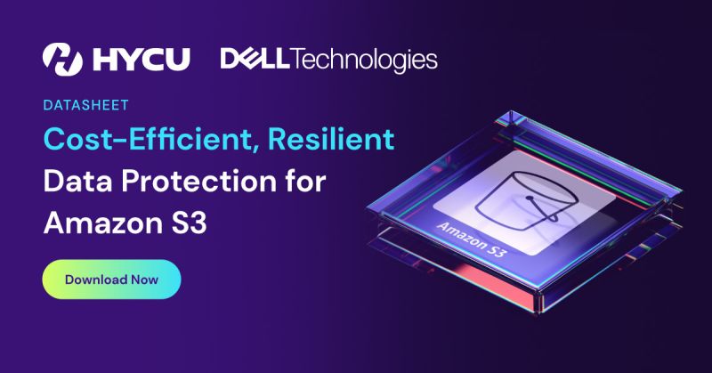 HYCU and Dell for Amazon S3 Data Protection