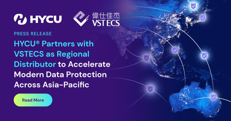 VSTECS becomes one of HYCU's leading Southeast Asian regional partners with access to 50,000 channel partners.