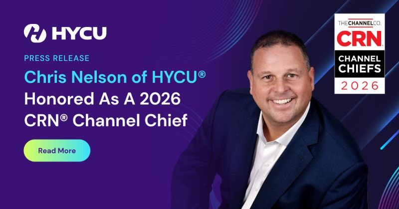 HYCU Sales Leader driving growth with channel partners for HYCU R-Cloud