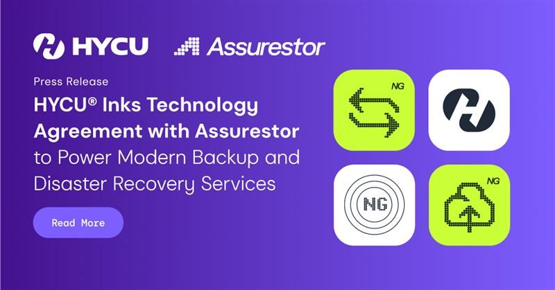 New services based on HYCU R-Cloud provide enterprise-grade, cyber-resilient backup and recovery to MSPs and channel partners.