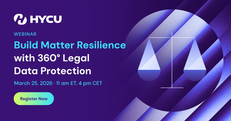 uild Matter Resilience with 360° Legal Data Protection
