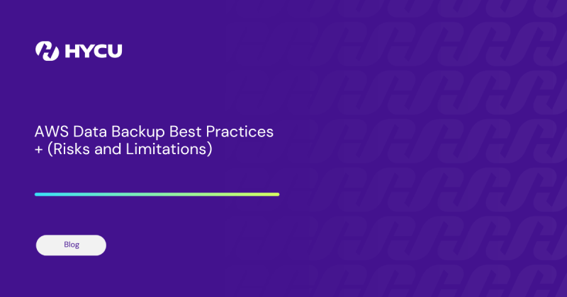 AWS Data Backup Best Practices + Risks and Limitations og