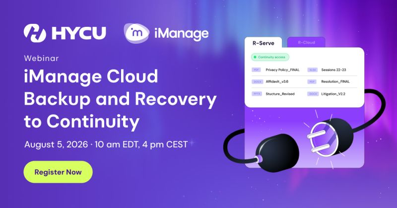 iManage Recovery and R-Serve Introduction