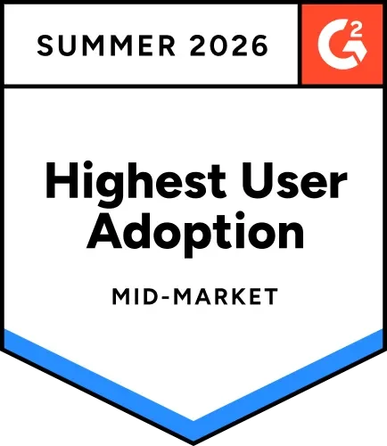 G2 Summer 2026 Highest User Adoption