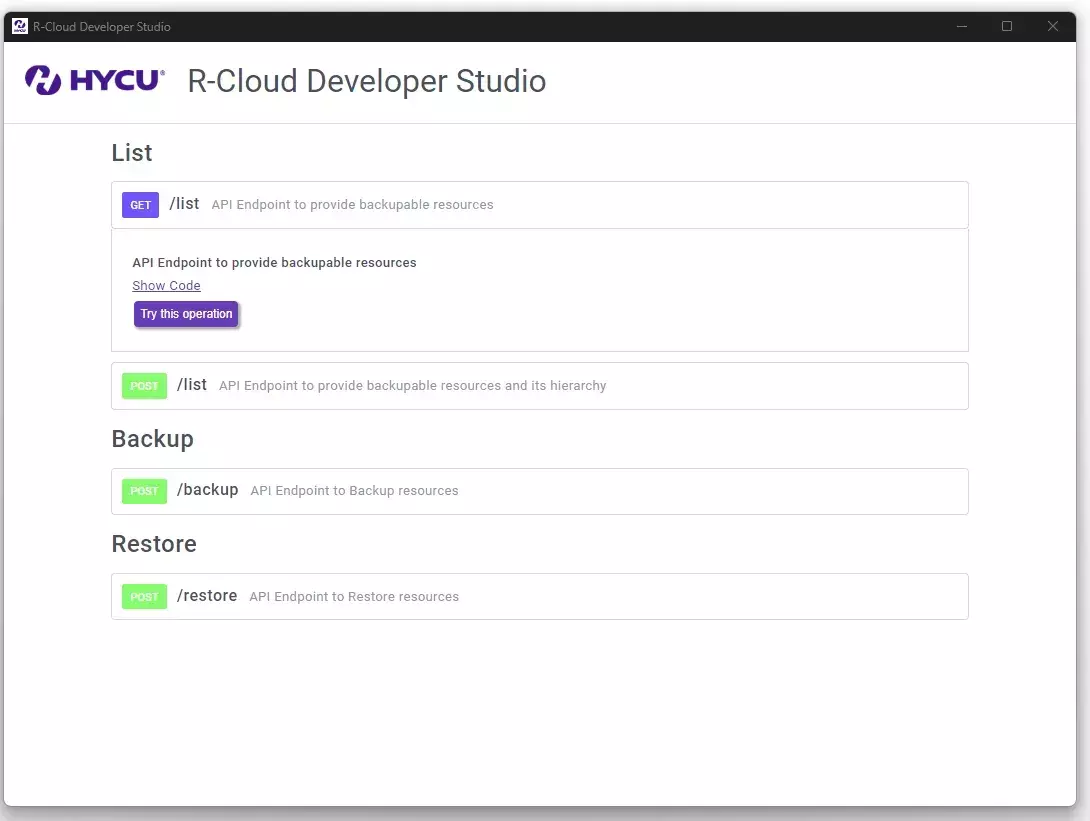 R-Cloud Developer Studio slide old