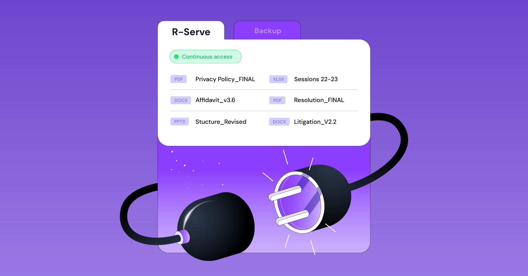 HYCU R-Serve provides continuous, independent access to protected iManage Cloud documents.