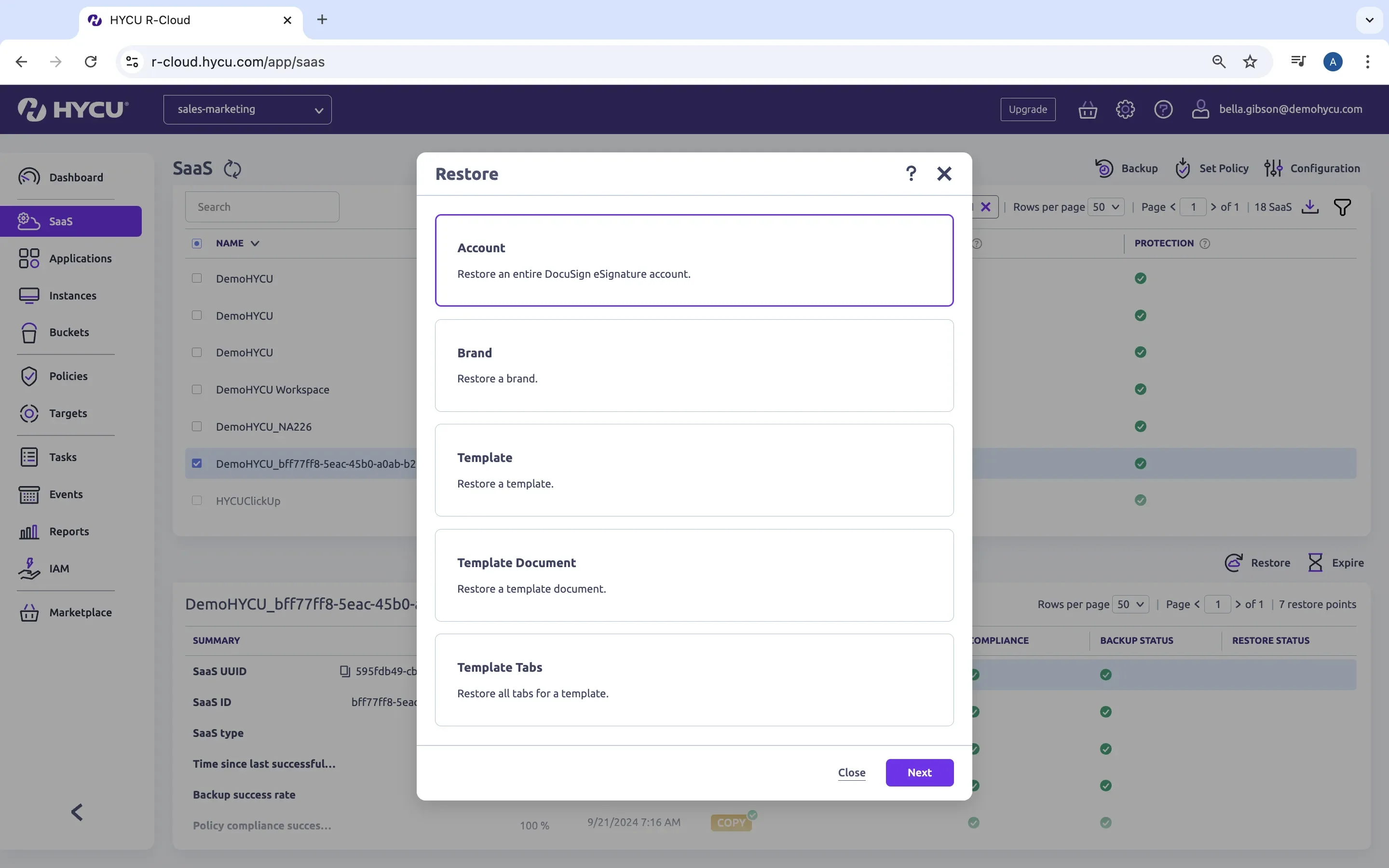 66f9e62fa52d60f43fcf14d8_HYCU-DocuSign-Restore-Dialog.png